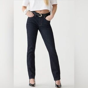 J. Crew 9” Vintage Slim Straight Dark Blue Jeans Resin Wash